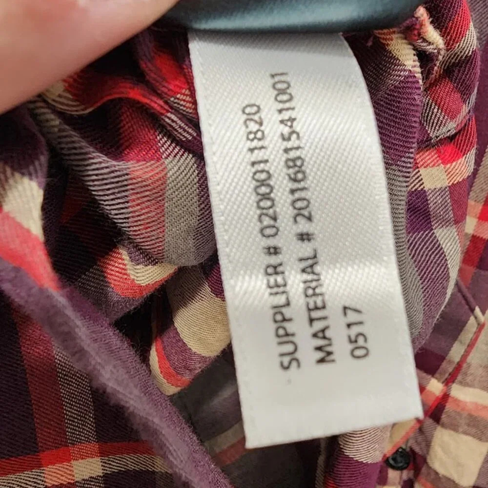 Lauren Ralph Lauren Plaid Button Down Shirt Women's Size Petite Medium - Picture 6 of 8